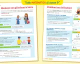 Esempi di problemi risolti con schemi a barre e frazioni, che stimolano la capacità di problem solving.